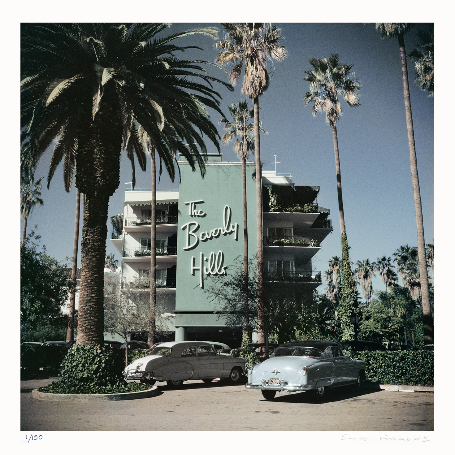 Beverly Hills Hotel Limited Edition Estate Stamped Slim Aarons Print