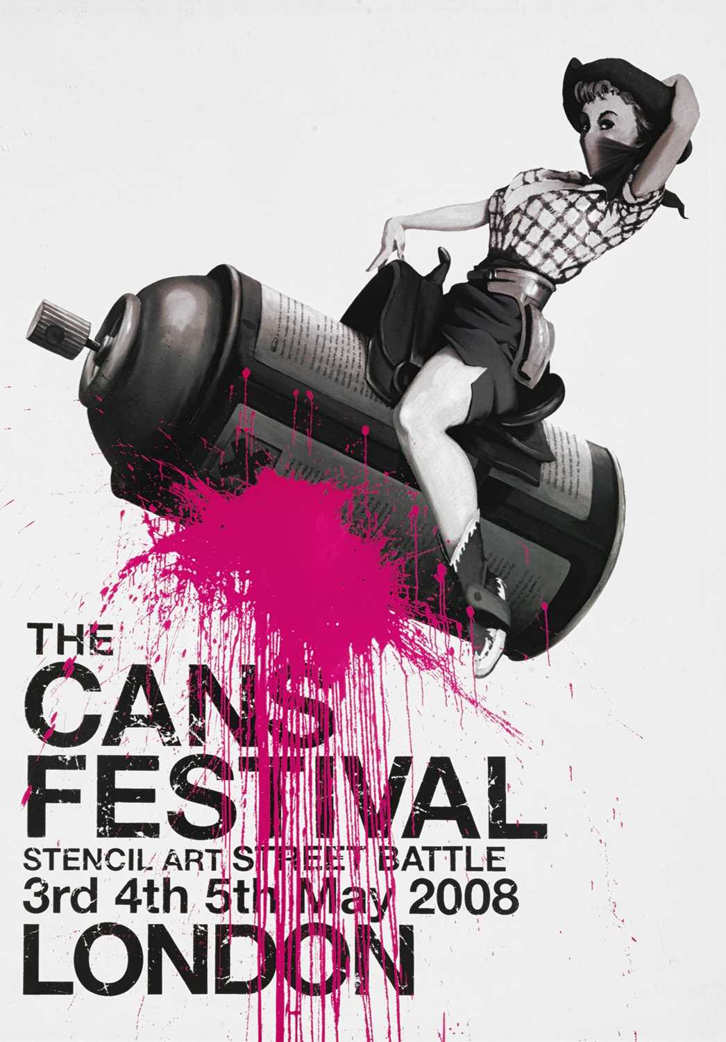 CANS Festival Poster (Framed) by Banksy