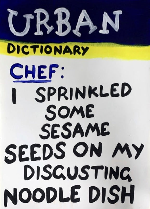 Disgusting Noodles by Times New Roadman, a original  hand-painted with acrylic on paper. from 2023