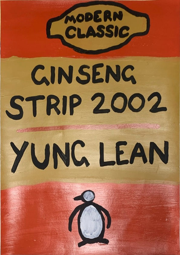 Yung Lean by Times New Roadman, a original hand-painted with acrylic on paper. from 2023