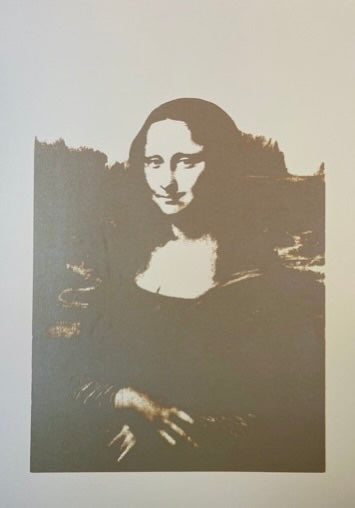 Mona Lisa 3: Metallic on Vellum