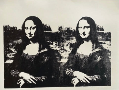 Mona Lisa 5: Double Black on Vellum by Sunday B. Morning (Andy Warhol)