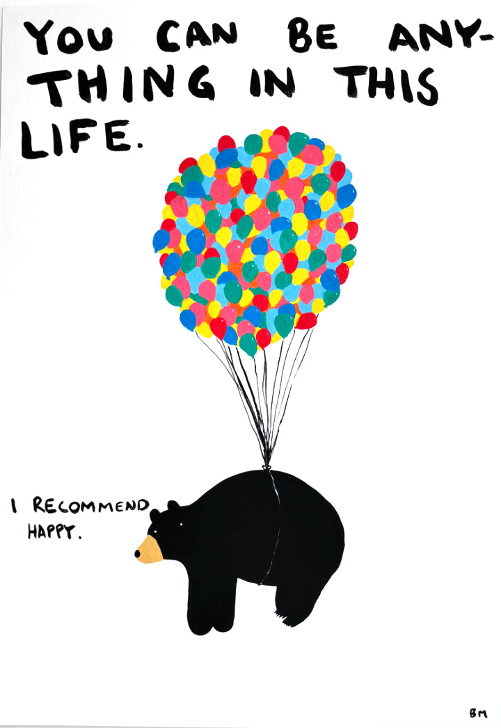 Be Anything (Framed) by Billy Murphy, a original acrylic on 310gsm southbank coarse from 2024