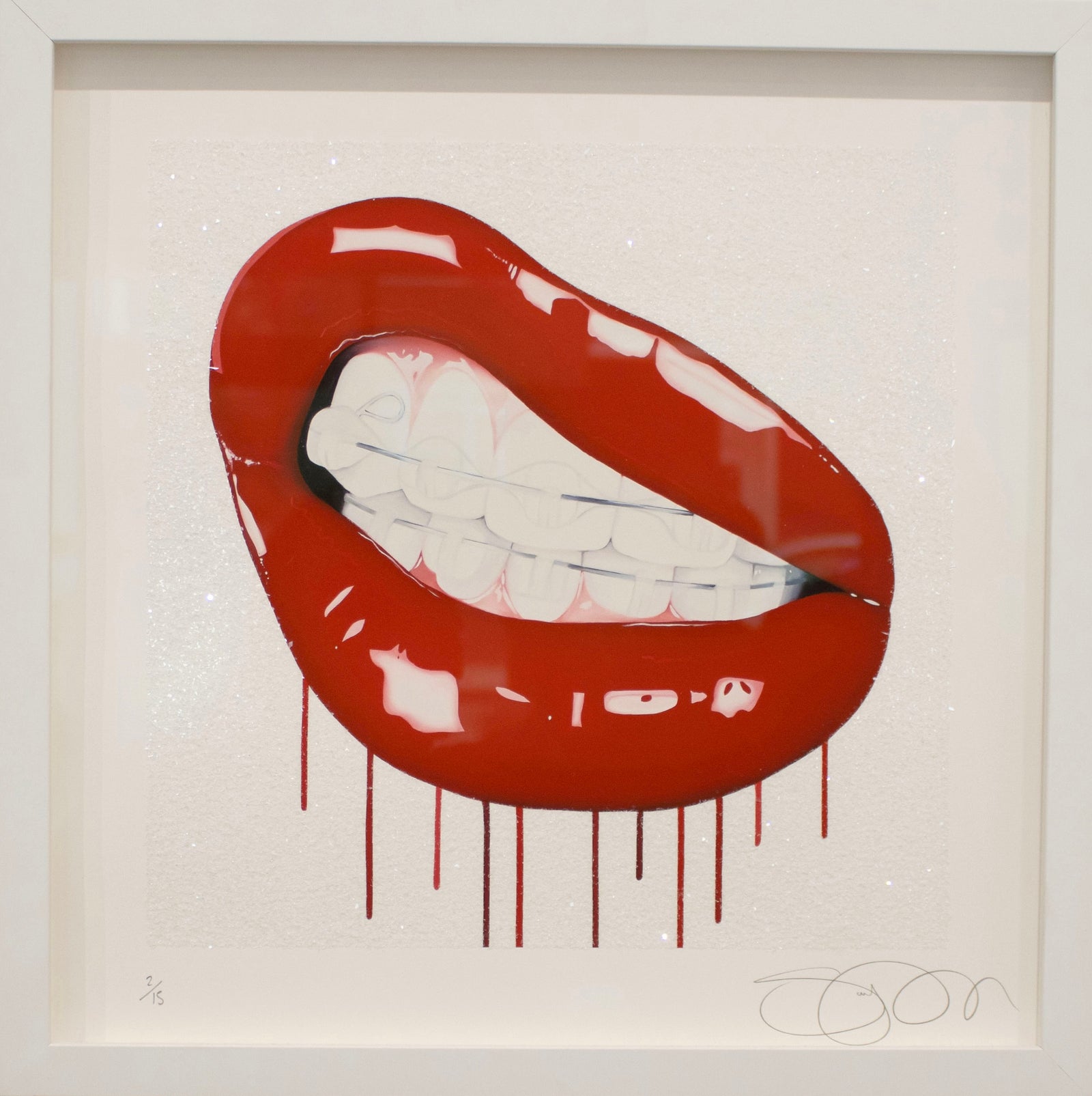 Emotional Gangsta - Red (Framed) by Sara Pope