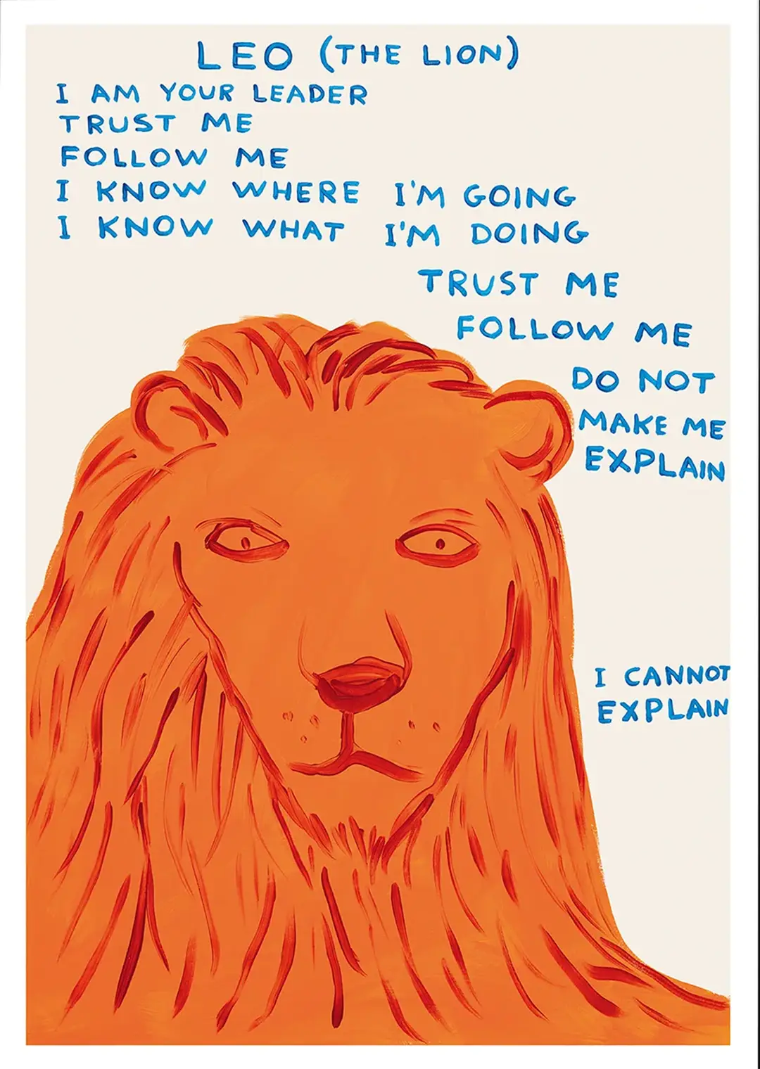 signs-of-the-zodiac-leo-David Shrigley-Open Edition Art Print-1080x1520