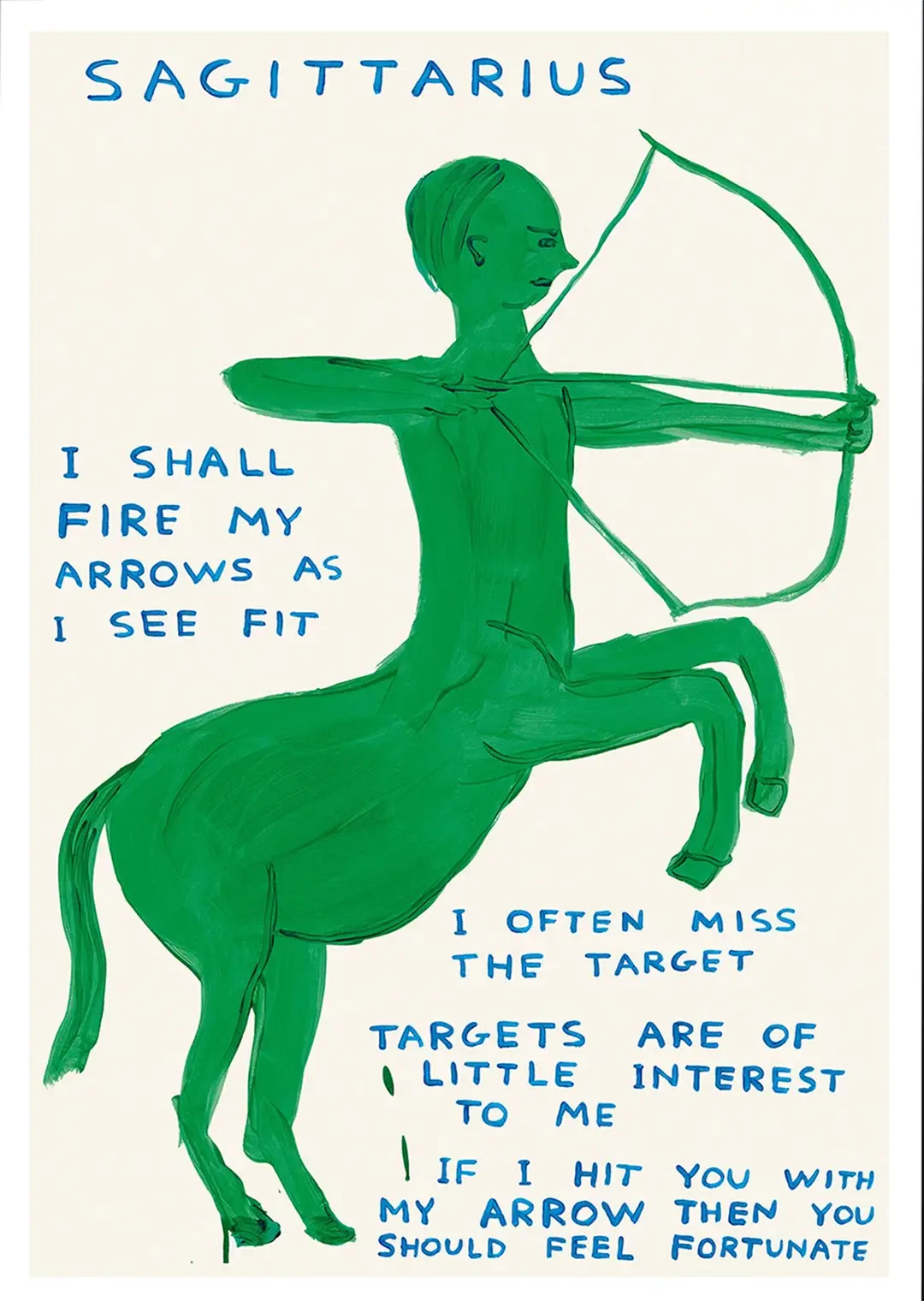 signs-of-the-zodiac-sagittarius-David Shrigley-Open Edition Art Print-1080x1520