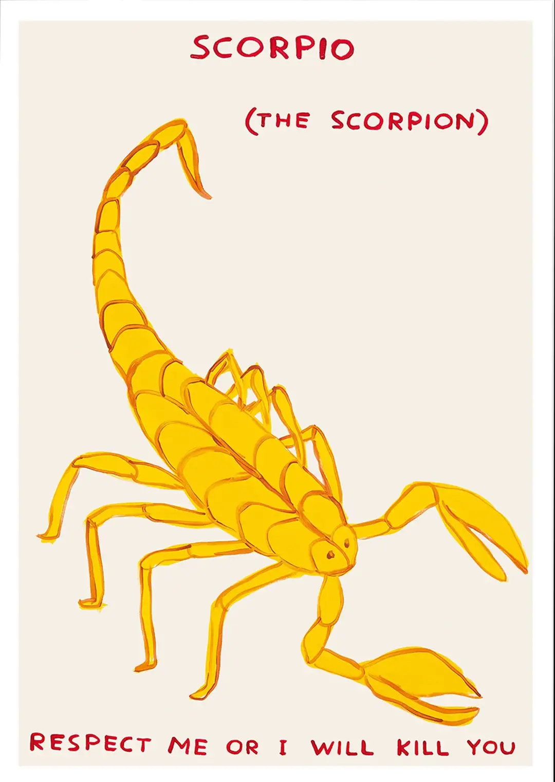 signs-of-the-zodiac-scorpio-David Shrigley-Open Edition Art Print-1080x1520