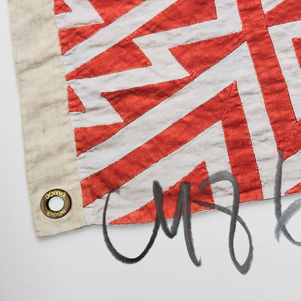 Star Spangled Shadows Linen Print by Faile, a open edition offset print on linen paper from 2023