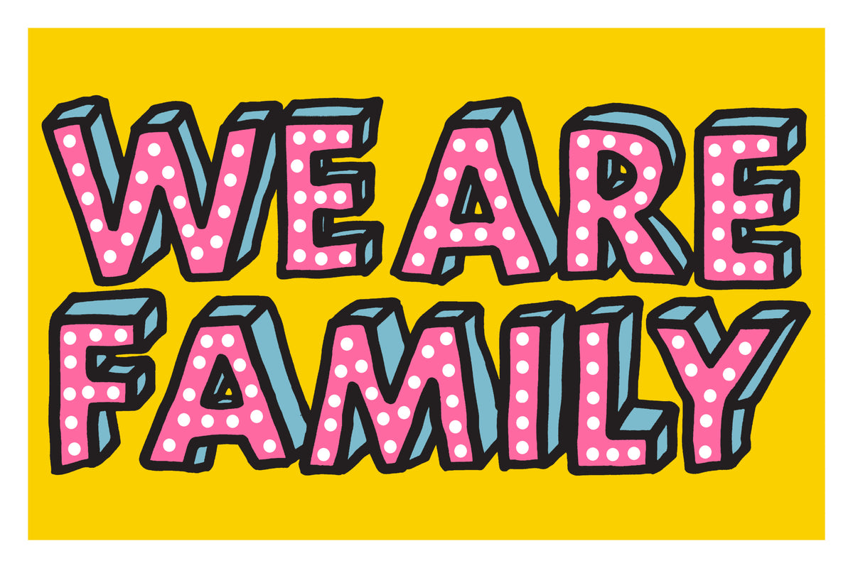 Family by Oli Fowler, a open edition giclée print on hahnemühle 308gsm rag paper from 2025