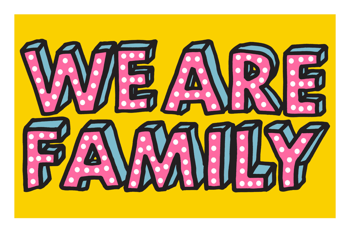 Family by Oli Fowler, a open edition giclée print on hahnemühle 308gsm rag paper from 2025