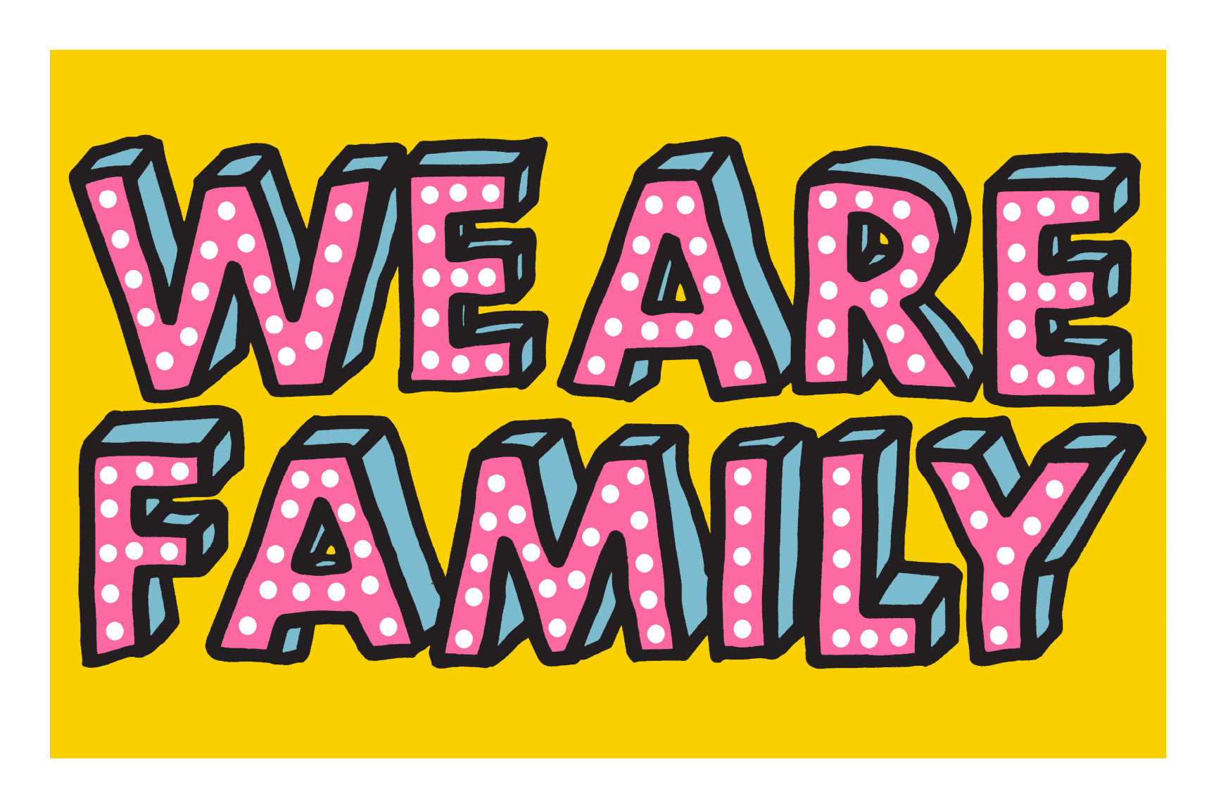 Family by Oli Fowler, a open edition giclée print on hahnemühle 308gsm rag paper from 2025