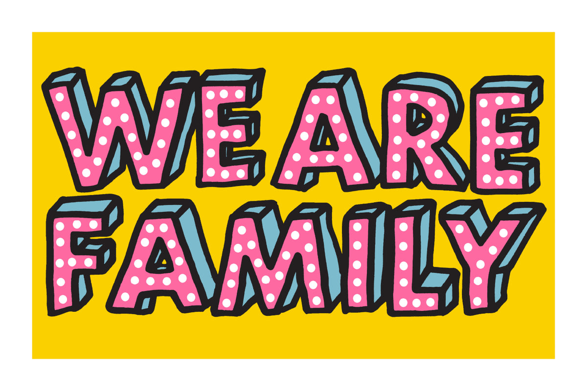 Family by Oli Fowler, a open edition giclée print on hahnemühle 308gsm rag paper from 2025