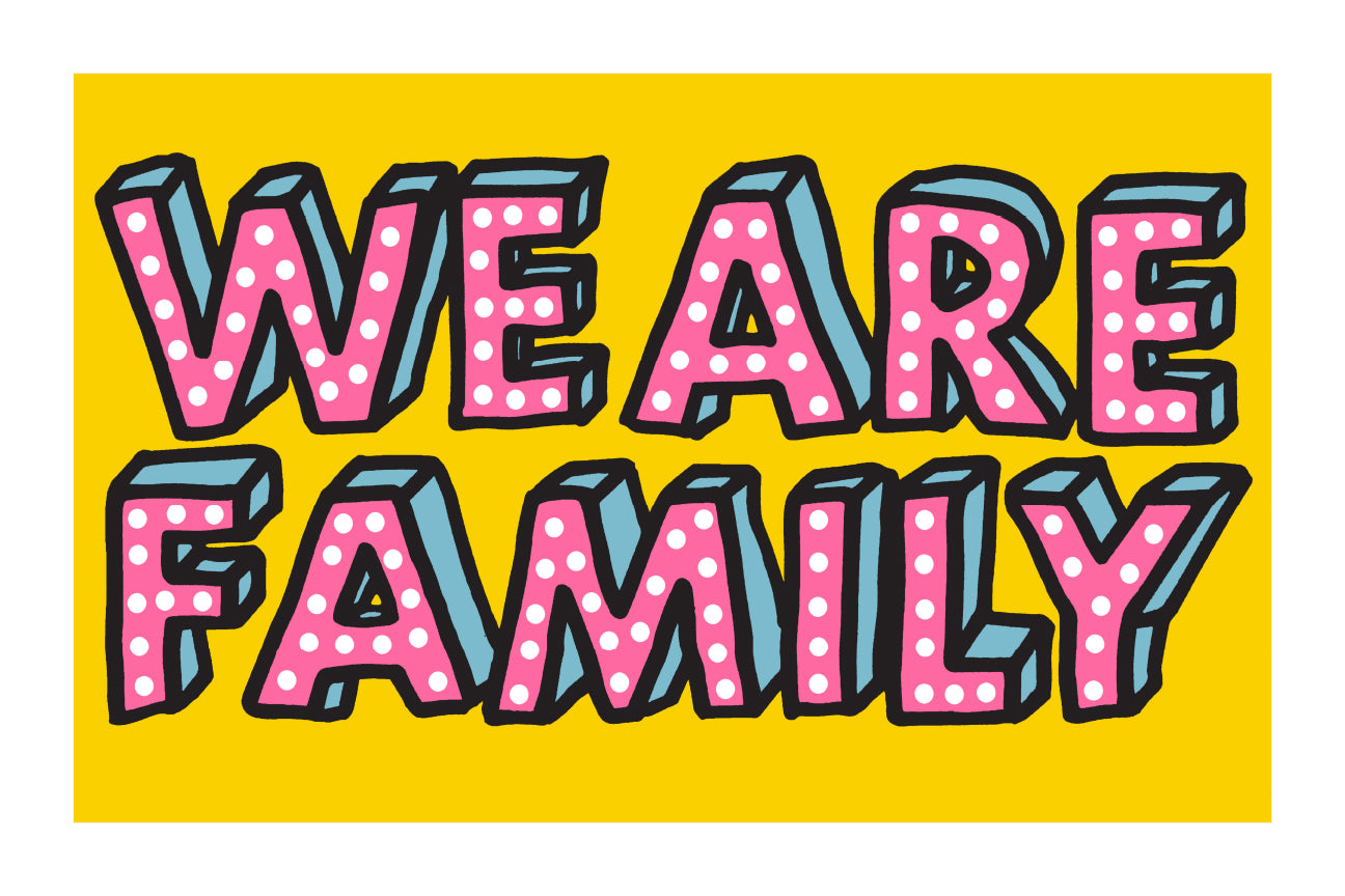 Family by Oli Fowler, a open edition giclée print on hahnemühle 308gsm rag paper from 2025