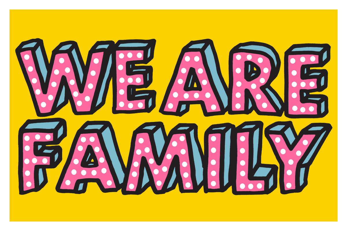 Family by Oli Fowler, a open edition giclée print on hahnemühle 308gsm rag paper from 2025