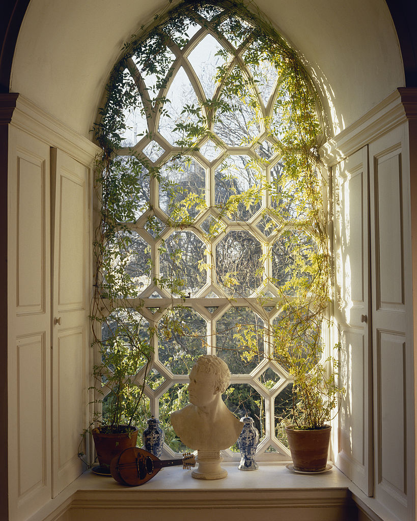 Leixlip Window by Hulton Archive/Getty Images, 1995. A window of Leixlip Castle in County Kildare, Ireland, circa. Open Edition C-Type Photographic Print. Portrait orientation. Available at Electric Gallery, London, UK.