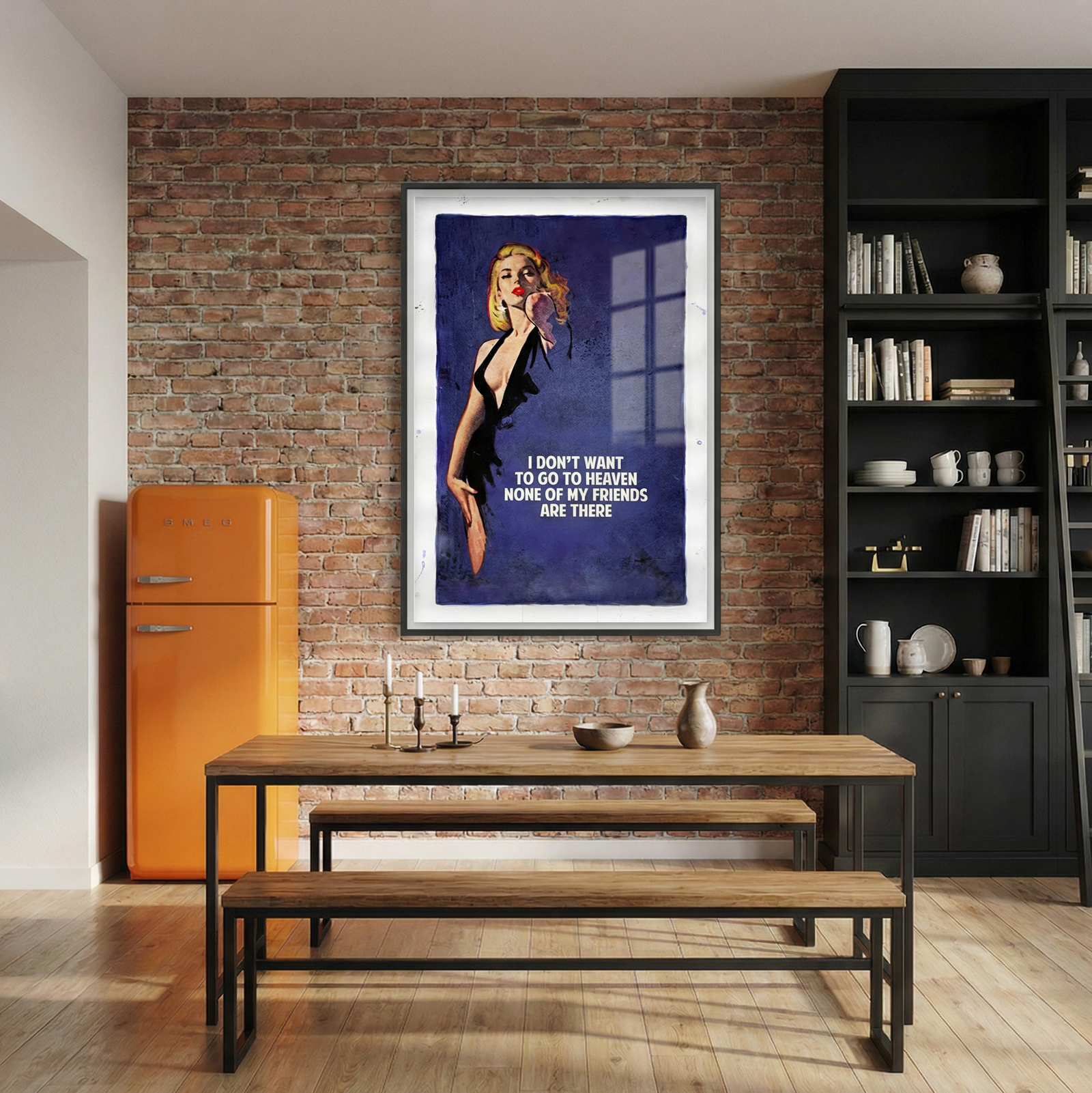 i-dont-want-to-go-to-heaven-royal-blue-The Connor Brothers-Limited Edition Art Print-1056x1656