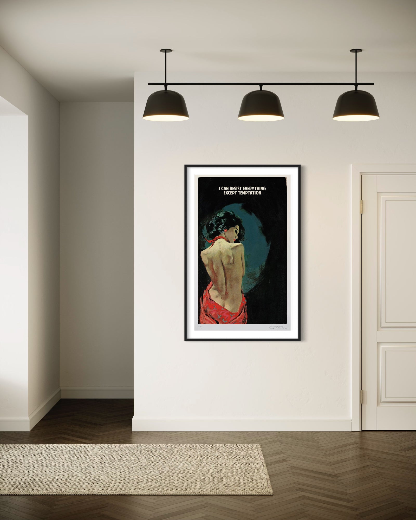 I Can Resist Everything Except Temptation by The Connor Brothers, a limited edition giclée with silkscreen varnish on wove paper. from 2021