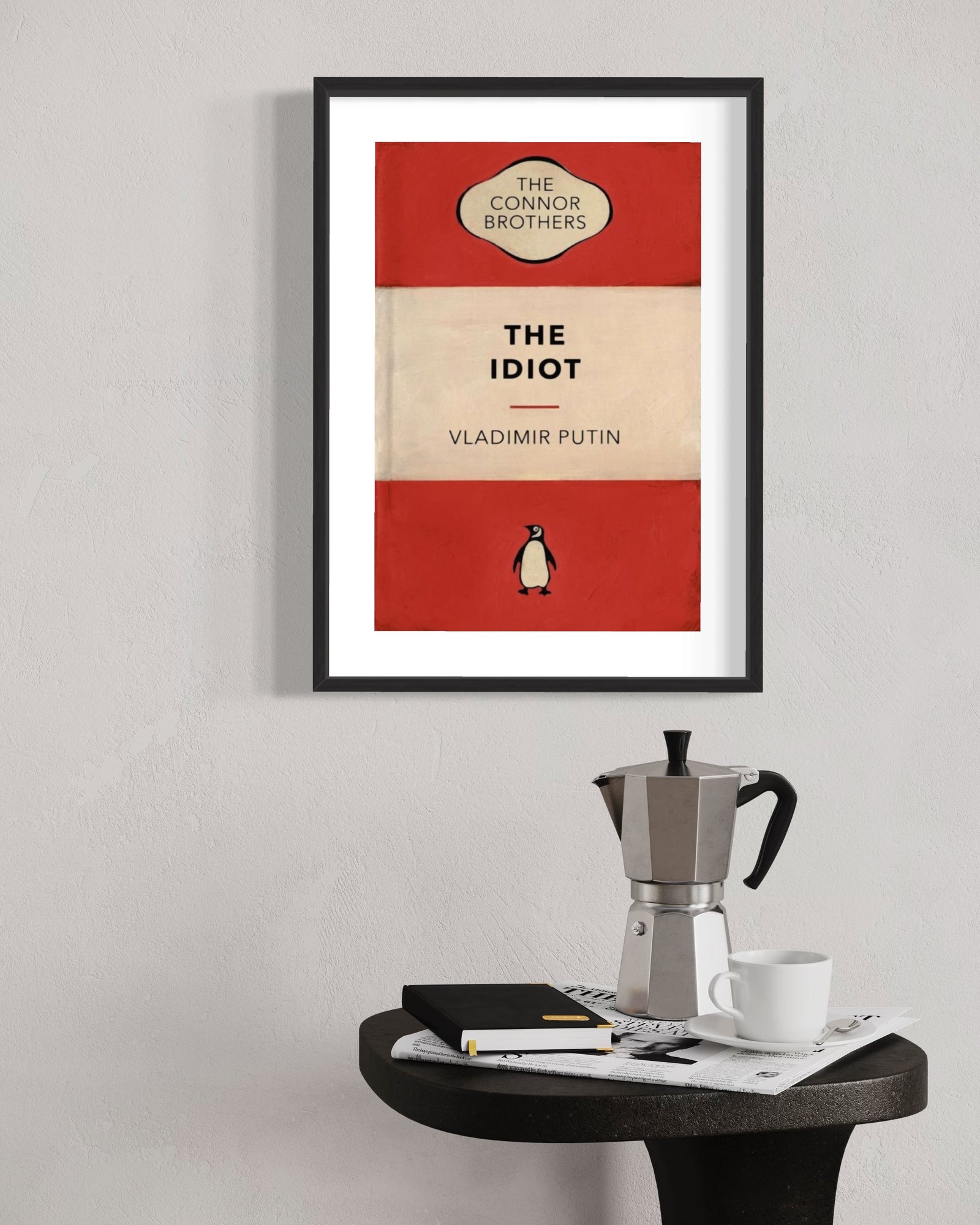 The Idiot - Red by The Connor Brothers, a limited edition pigment print with silkscreen varnish. from 2022