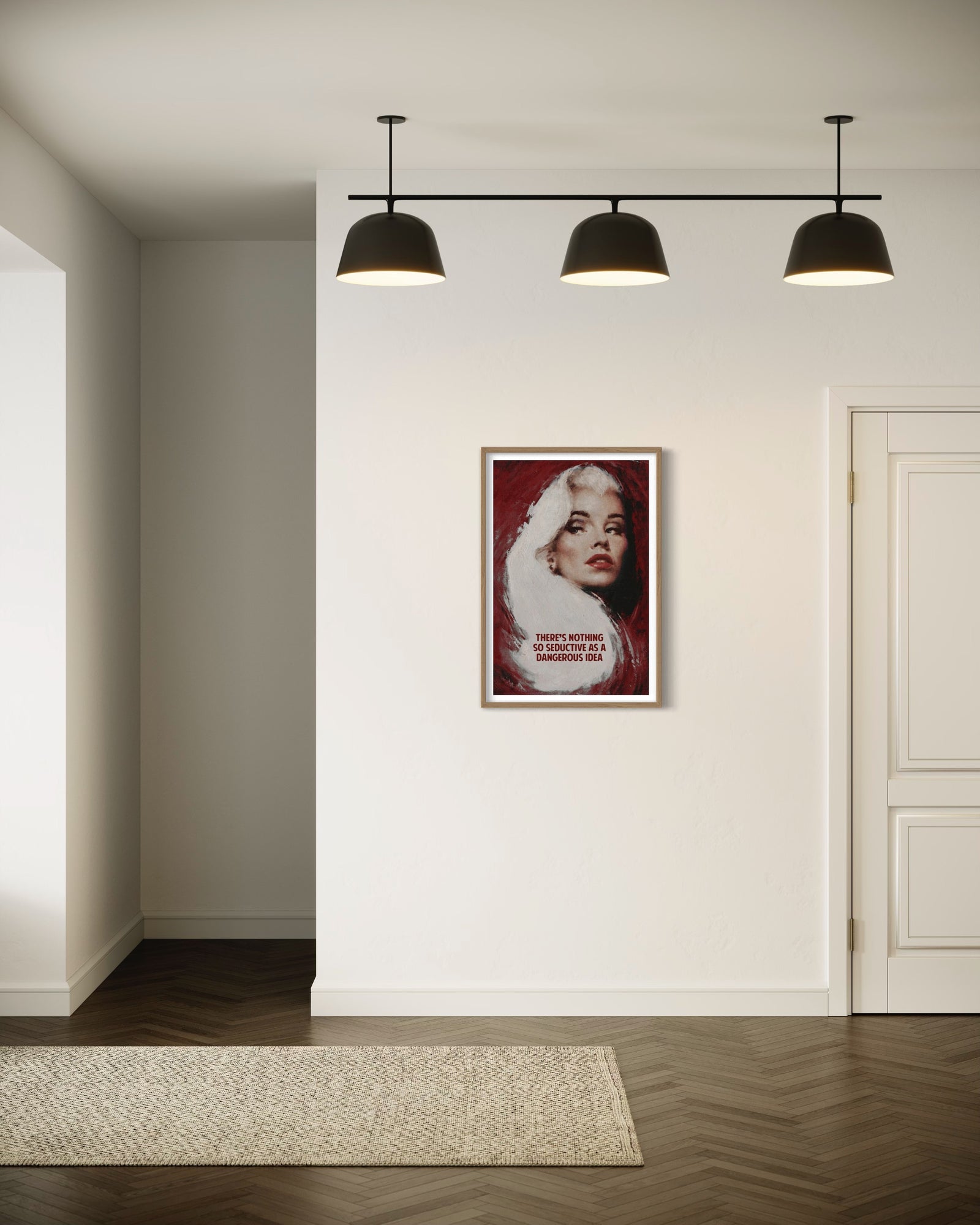 Theres Nothing So Seductive As A Dangerous Idea-  Red (Framed) by The Connor Brothers, a limited edition giclee print on archival paper with silkscreen varnish. from 2020