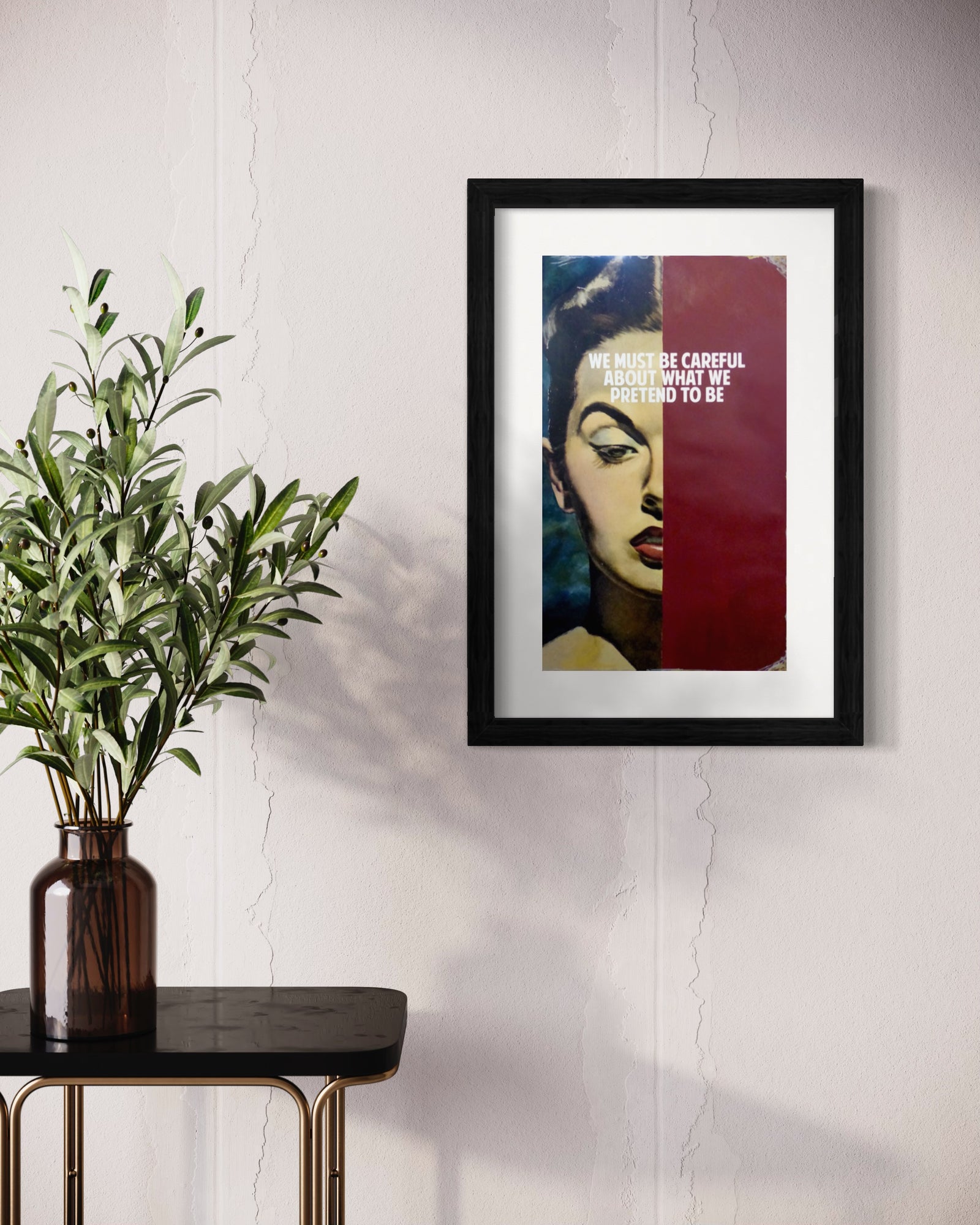 We Must Be Careful - Red (Framed) by The Connor Brothers, a limited edition giclee print on archival paper with silkscreen varnish. from 2016