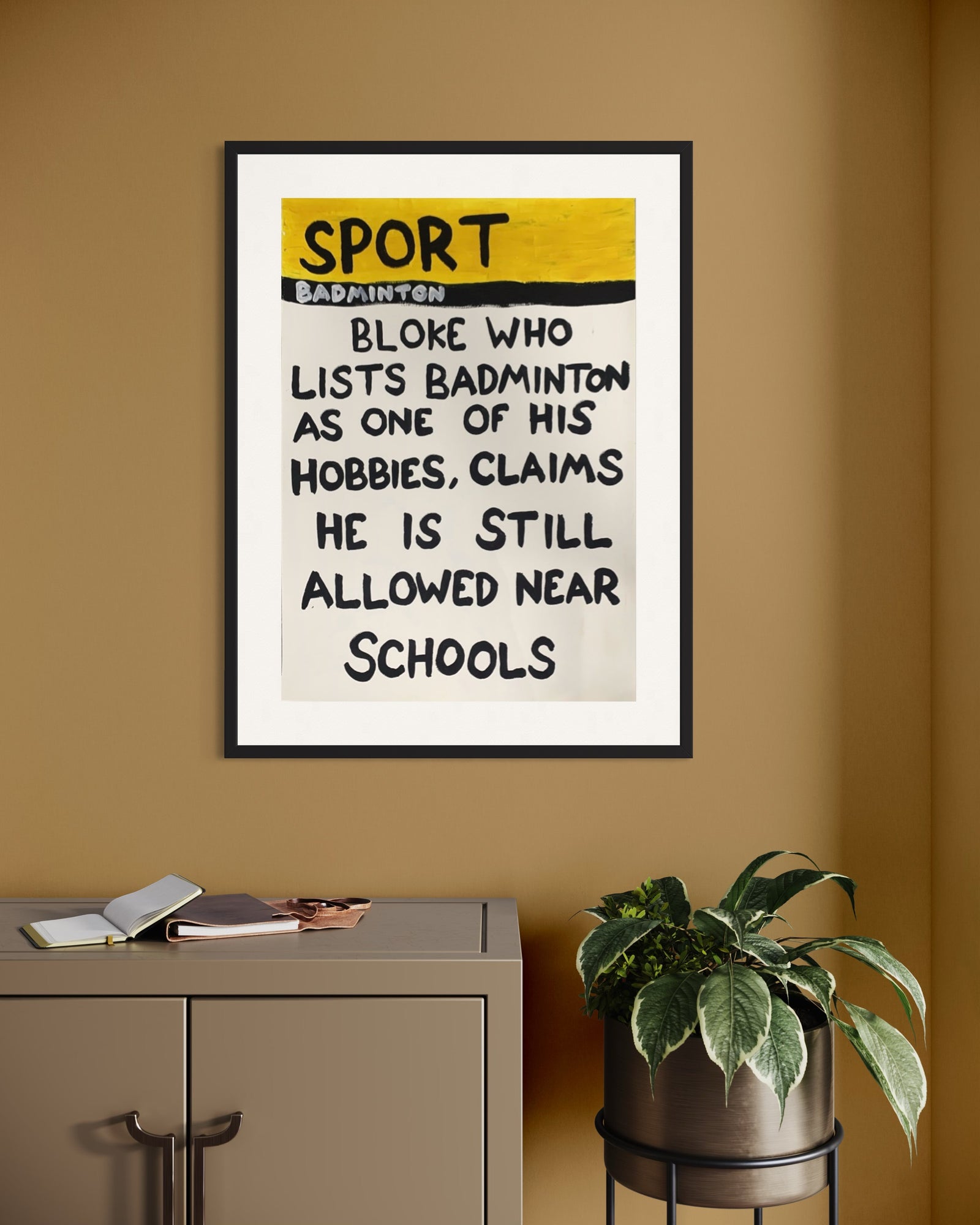 Sport Badminton by Times New Roadman, a original hand-painted with acrylic on paper. from 2023