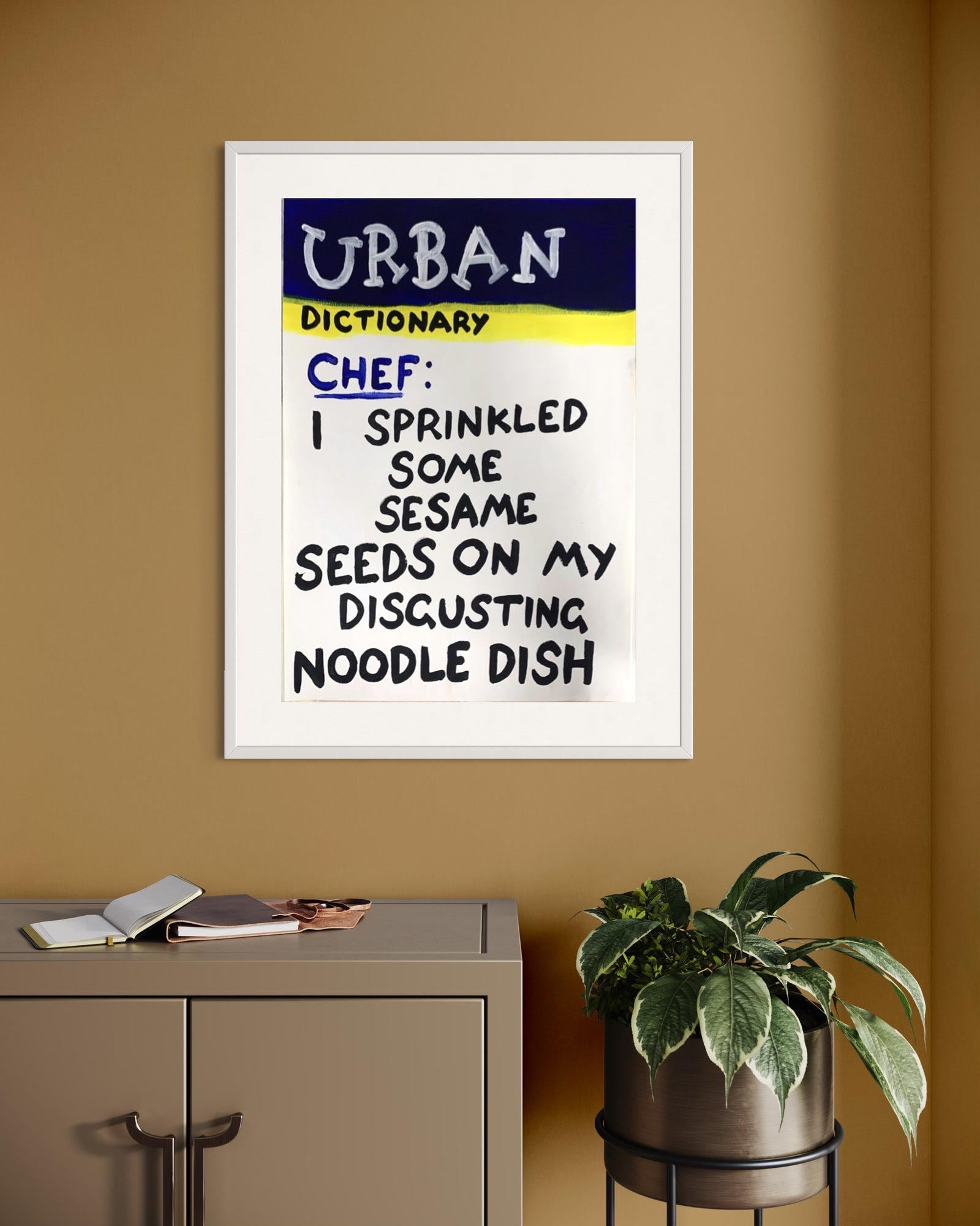 Disgusting Noodles by Times New Roadman, a original  hand-painted with acrylic on paper. from 2023