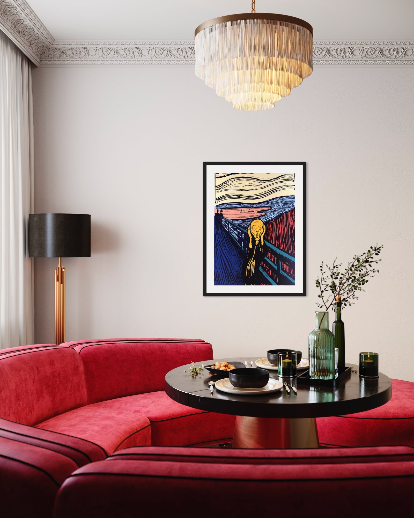 The Scream: Orange by Sunday B. Morning (Andy Warhol)