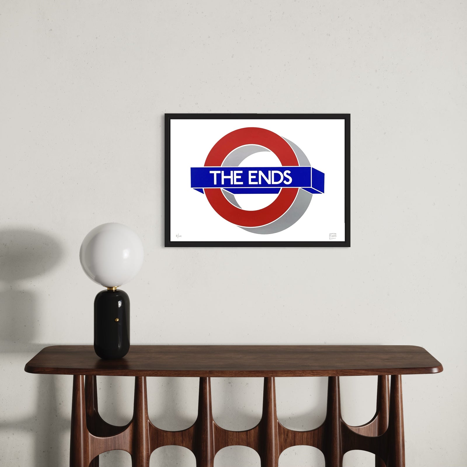 THE ENDS by Rob Timm, a limited edition 3 layers including silver ink 330gsm naturalis matt white from 2024