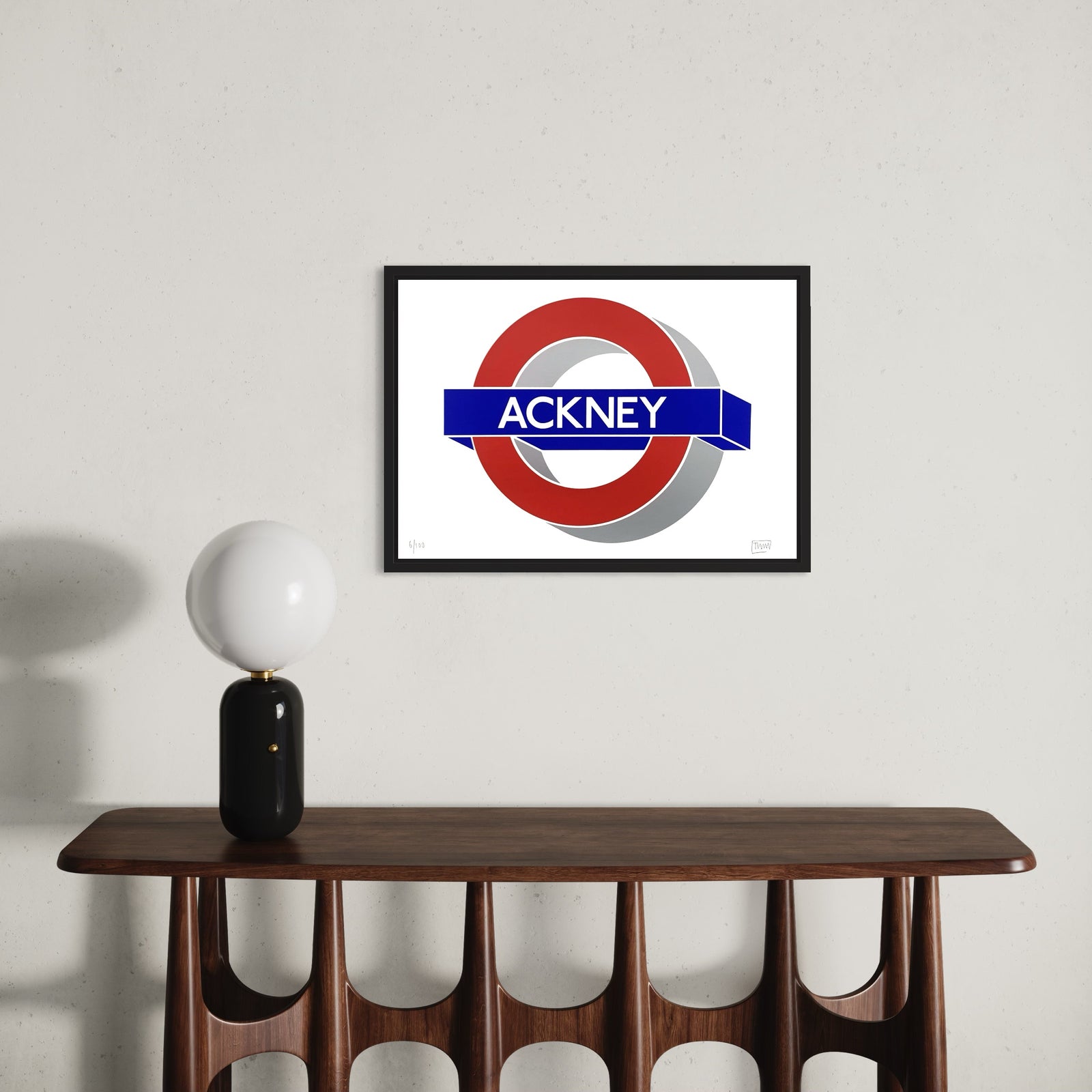 ACKNEY by Rob Timm, a limited edition 3 layers including silver ink 330gsm naturalis matt white. from 2024