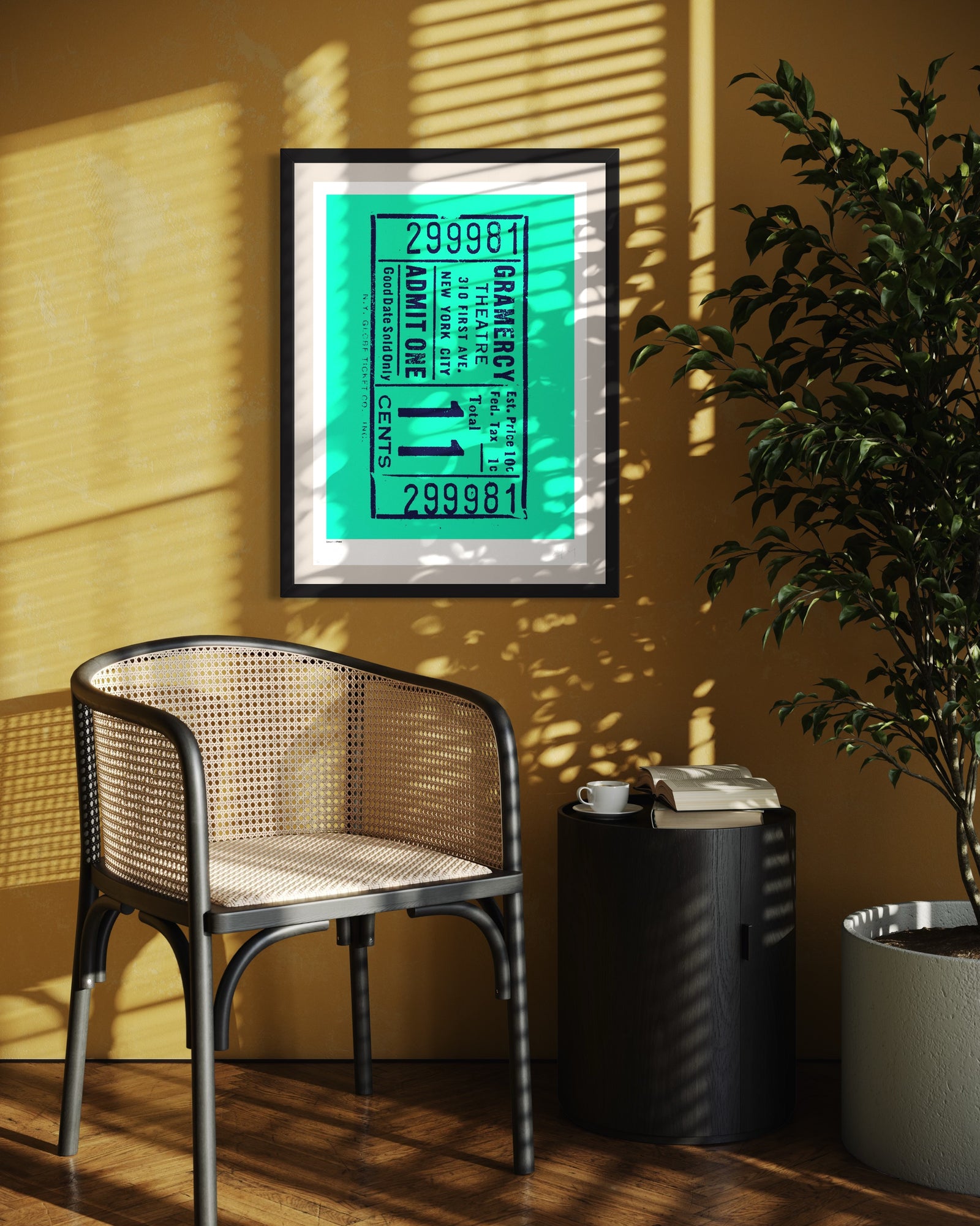 Stubs Blocks - Teal by Inkcandy, a limited edition 2 colour hand pulled silkscreen printed onto omnia, 200gsm from 2024