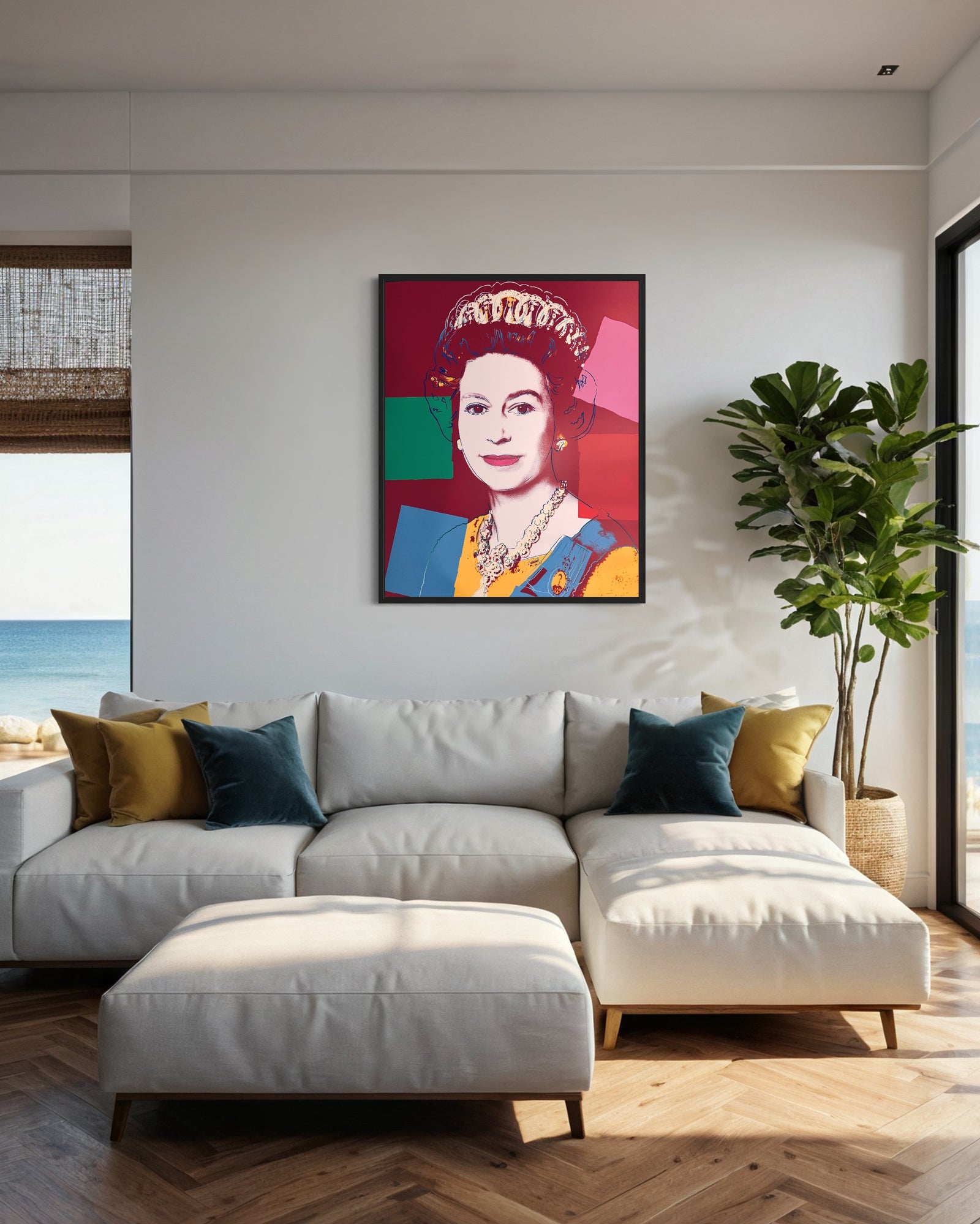 Queen Elizabeth II: 334 by Sunday B. Morning (Andy Warhol)