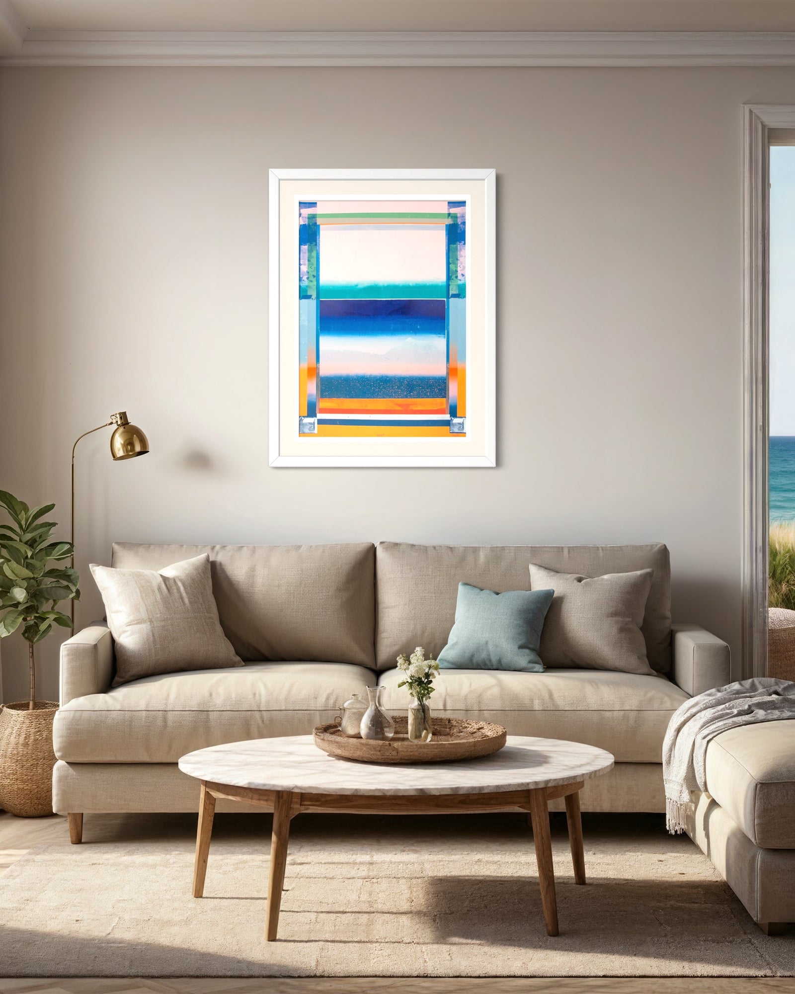 Apart by Angus Vasili, a limited edition hand pulled screenprint on fabriano paper from 2024