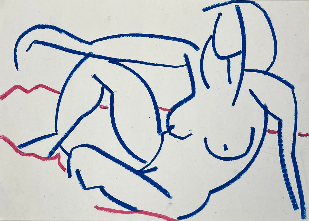 Reclining Blue Nude