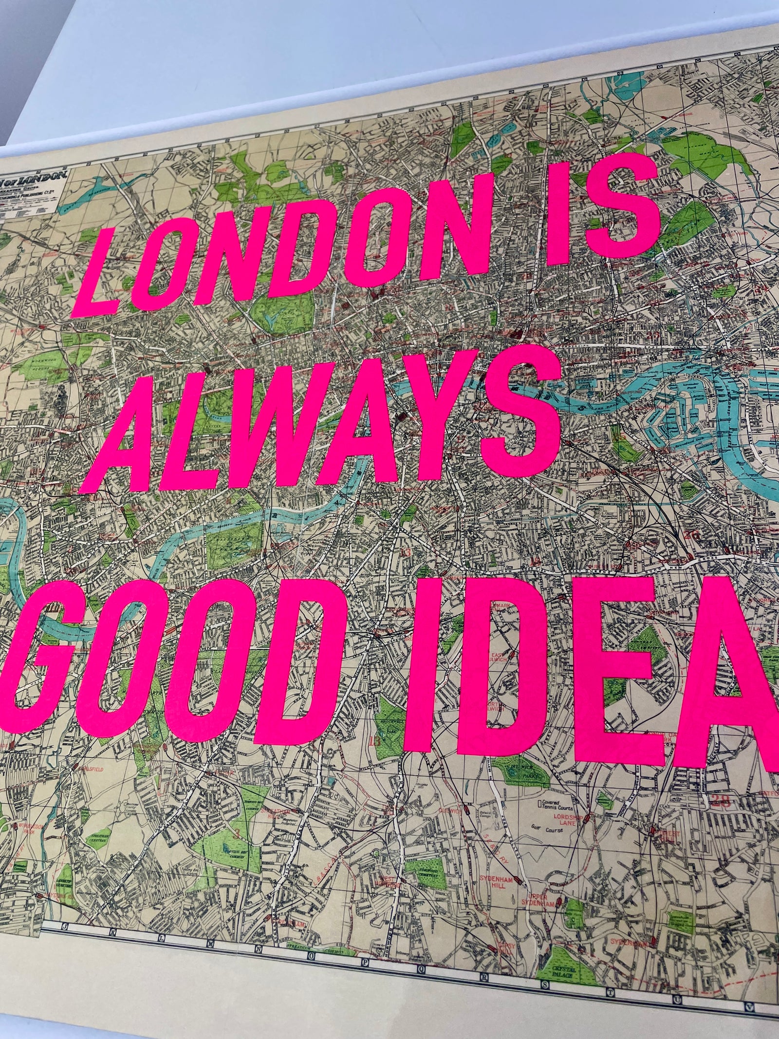 london-is-always-a-good-idea-pink-Dave Buonaguidi-Limited Edition Art Print-1080x858