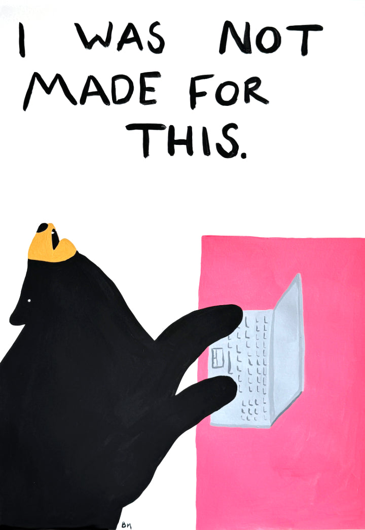 I Was Not Made For This (Framed) by Billy Murphy, a original acrylic on 310gsm southbank coarse from 2024