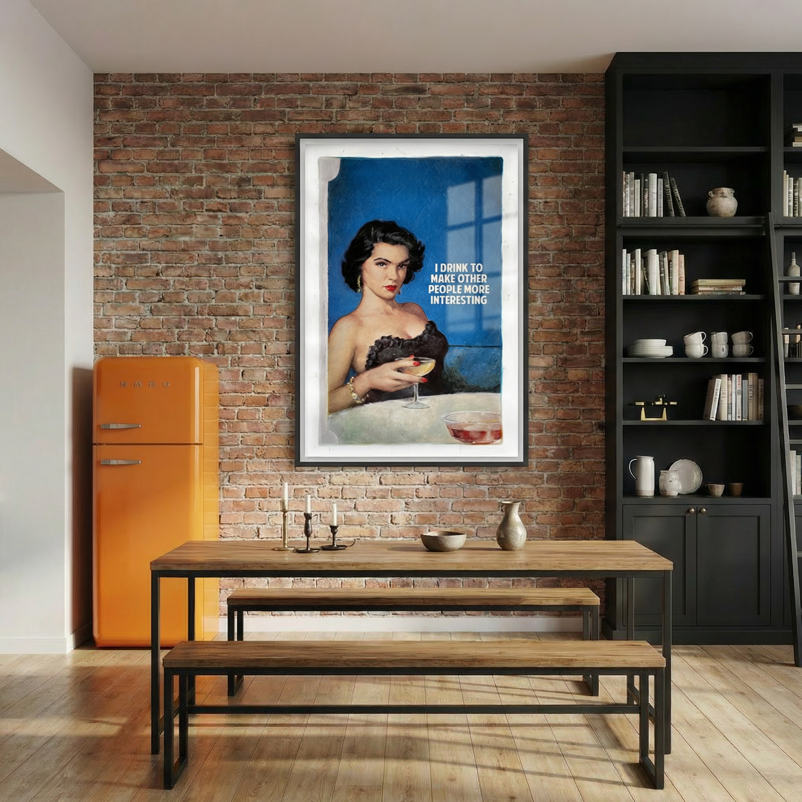 i-drink-royal-blue-The Connor Brothers-Limited Edition Art Print-1045x1652