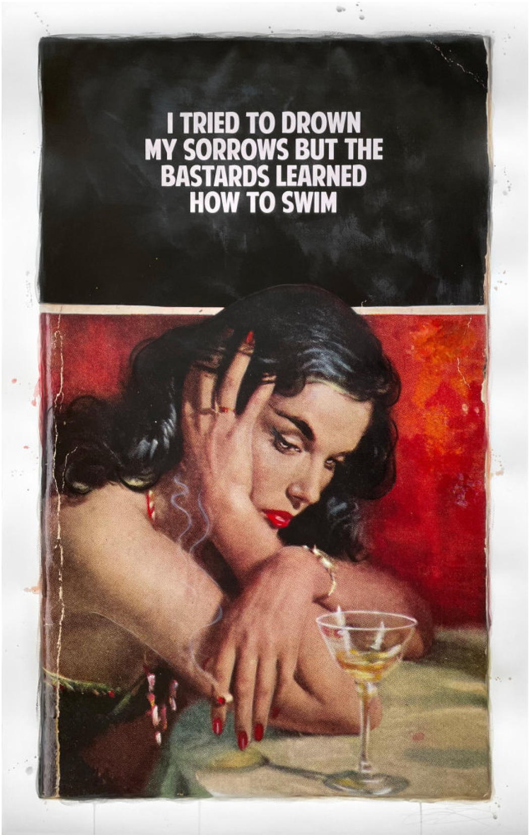 i-tried-to-drown-my-sorrows-burnt-orange-The Connor Brothers-Limited Edition Art Print-1051x1656