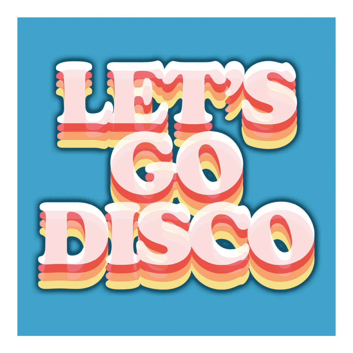 Lets Go Disco by Oli Fowler, a open edition giclée print on hahnemühle 308gsm rag paper from 2025