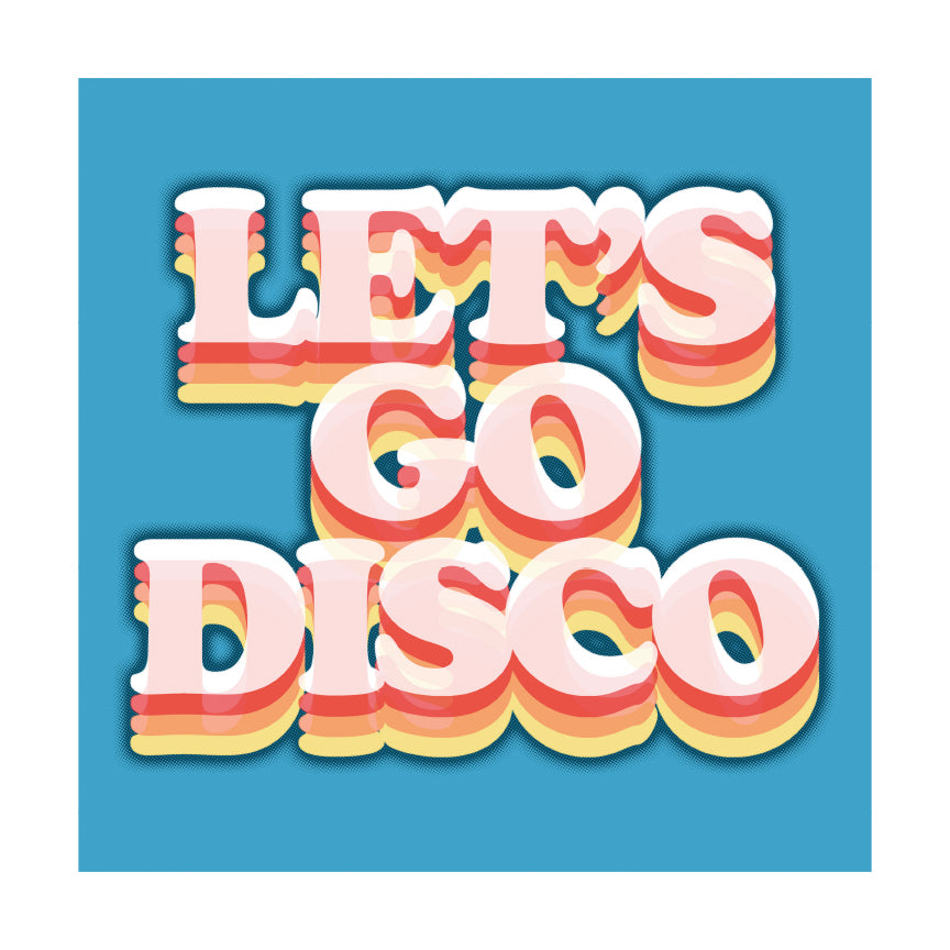 Lets Go Disco by Oli Fowler, a open edition giclée print on hahnemühle 308gsm rag paper from 2025