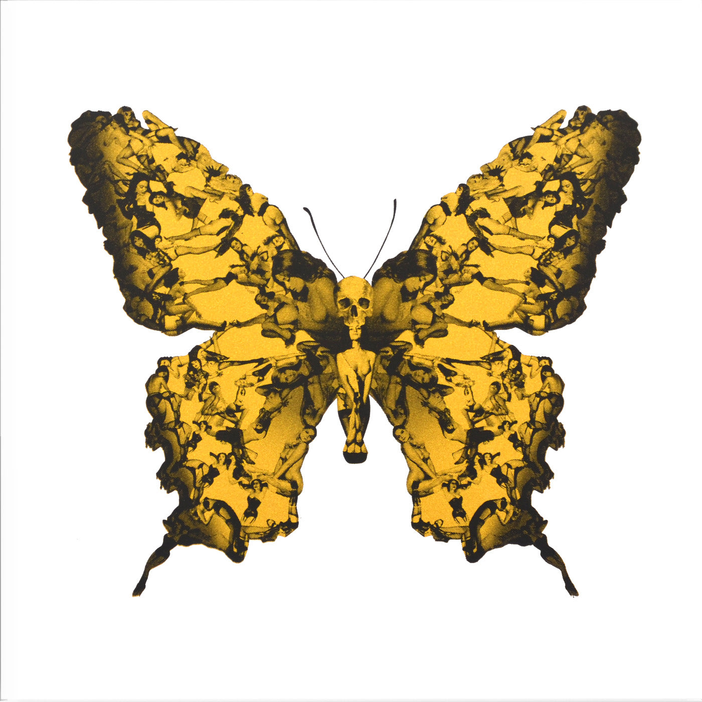 Liberty Mini Gold by Cassandra Yap, a limited edition 2 colour screen print in black and solar gold fabriano 5 300 gsm from 2023