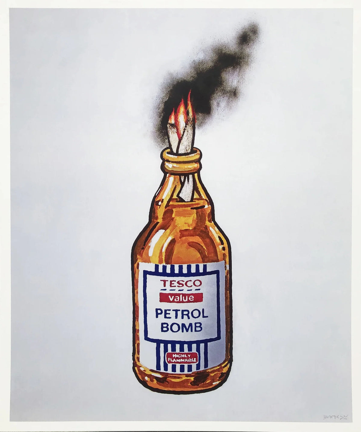 Tesco Petrol Bomb by Banksy