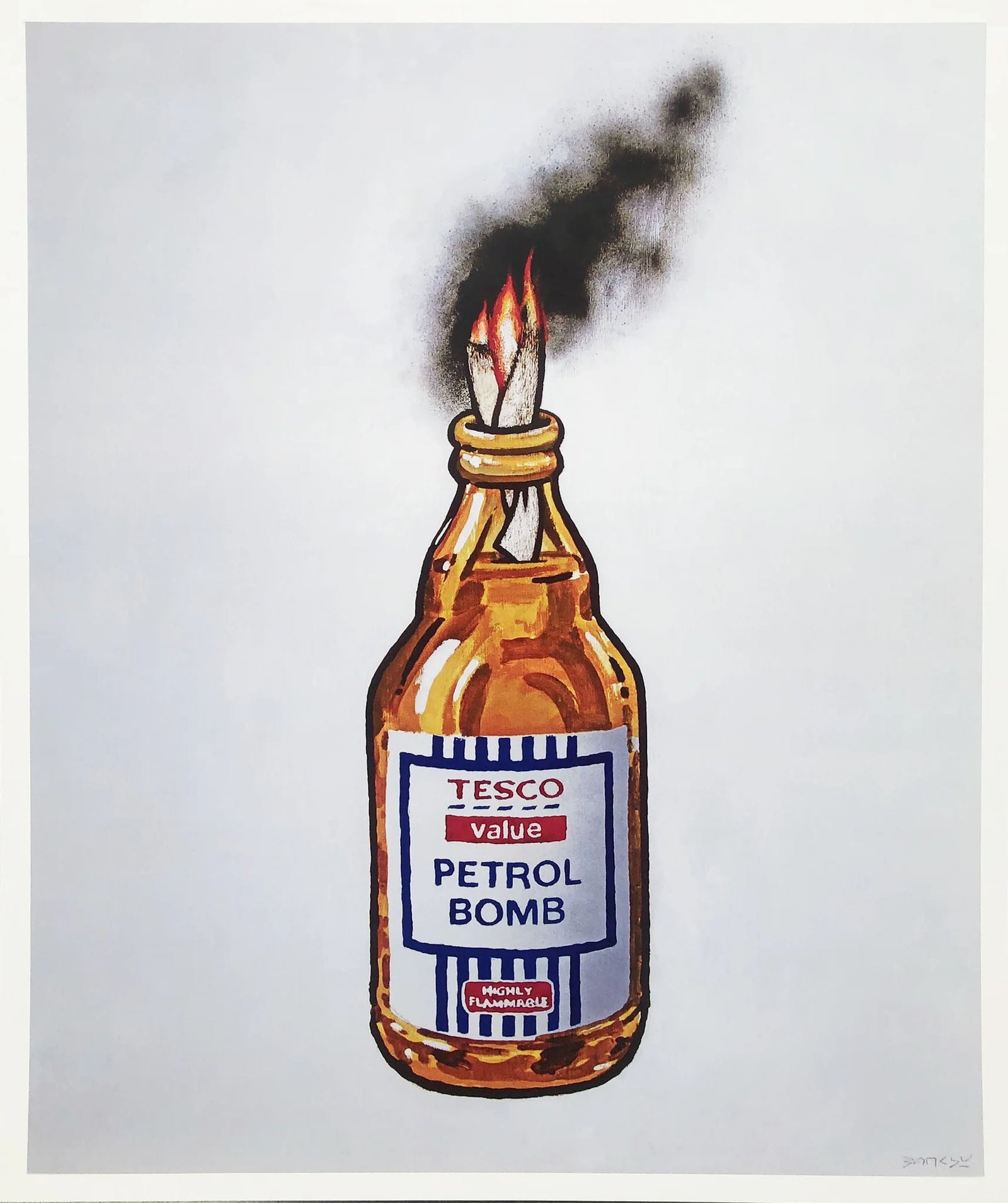 Tesco Petrol Bomb by Banksy