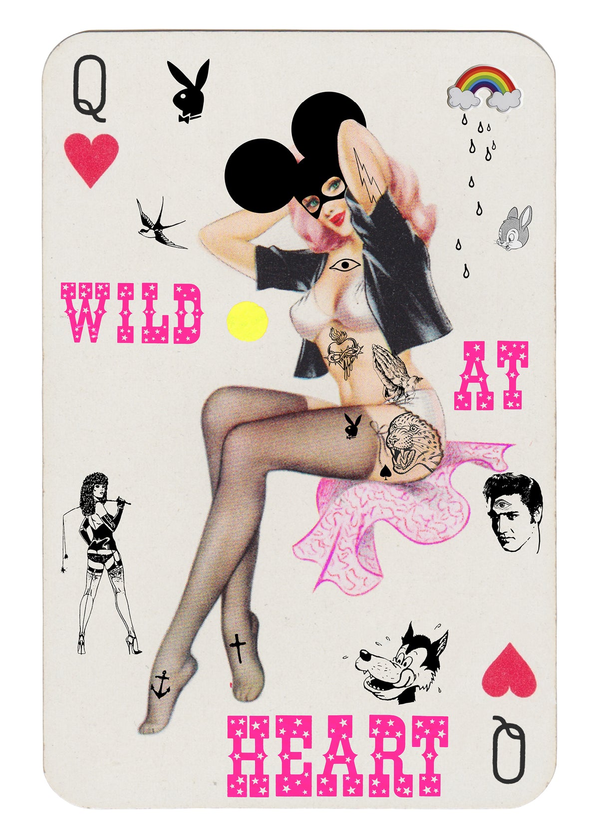 Wild At Heart by Rugman, a open edition giclée print on hahnemühle 308gsm rag paper from 2025