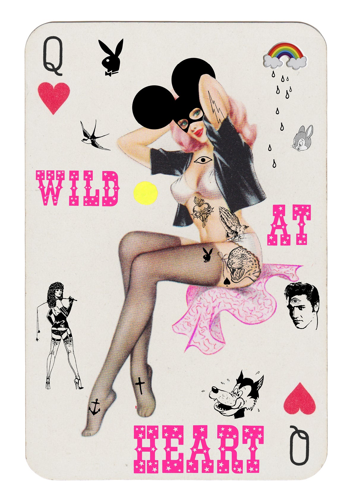 Wild At Heart by Rugman, a open edition giclée print on hahnemühle 308gsm rag paper from 2025