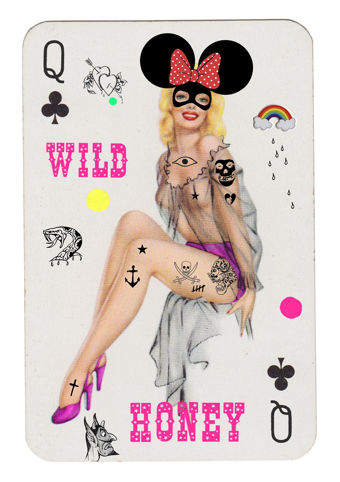 Wild Honey (Minnie) by Rugman, a open edition giclée print on hahnemühle 308gsm rag paper from 2025