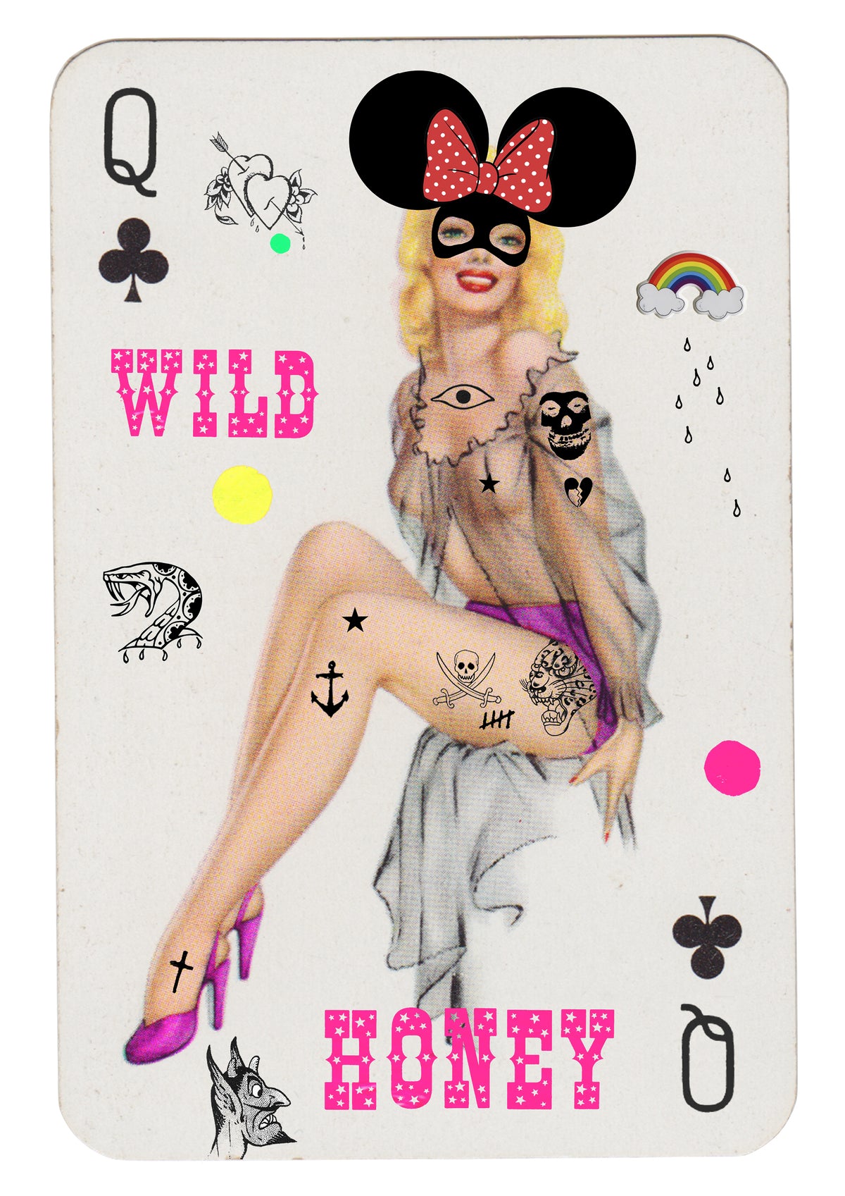 Wild Honey (Minnie) by Rugman, a open edition giclée print on hahnemühle 308gsm rag paper from 2025