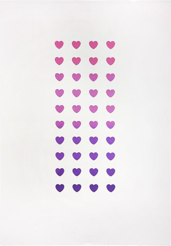 Love Is The Drug (Purple - AP) by Ryan Callanan (RYCA), a limited edition 10 layer screen print on 320gm fabriano paper from 2024