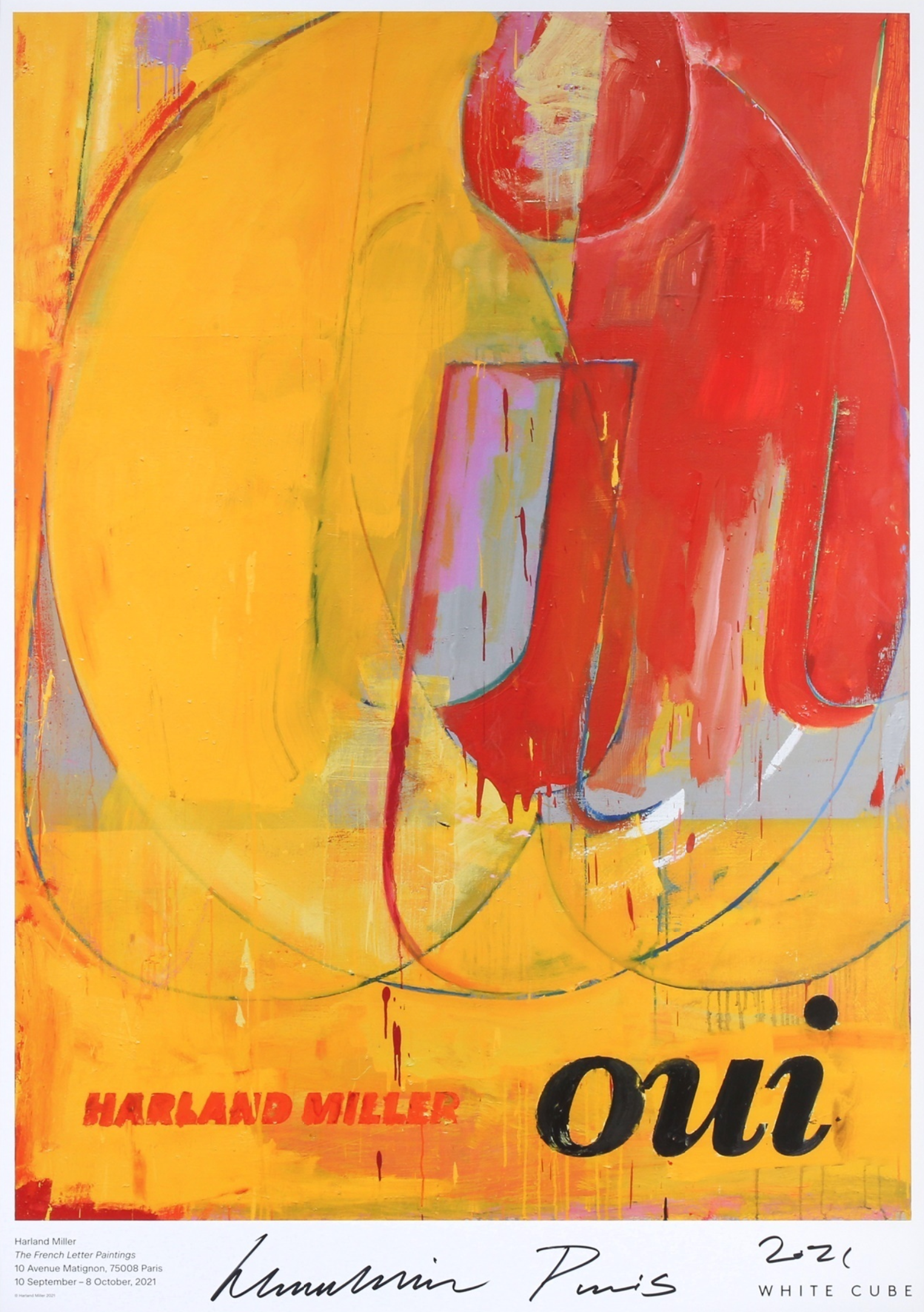 Oui (Framed) by Harland Miller