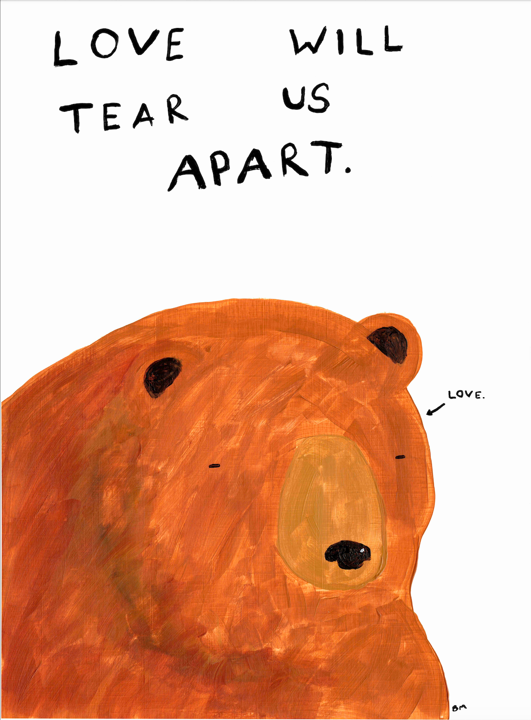 Love Will Tear Us Apart by Billy Murphy, a limited edition giclee print on 310gsm hahnemuhle etching paper from 2024