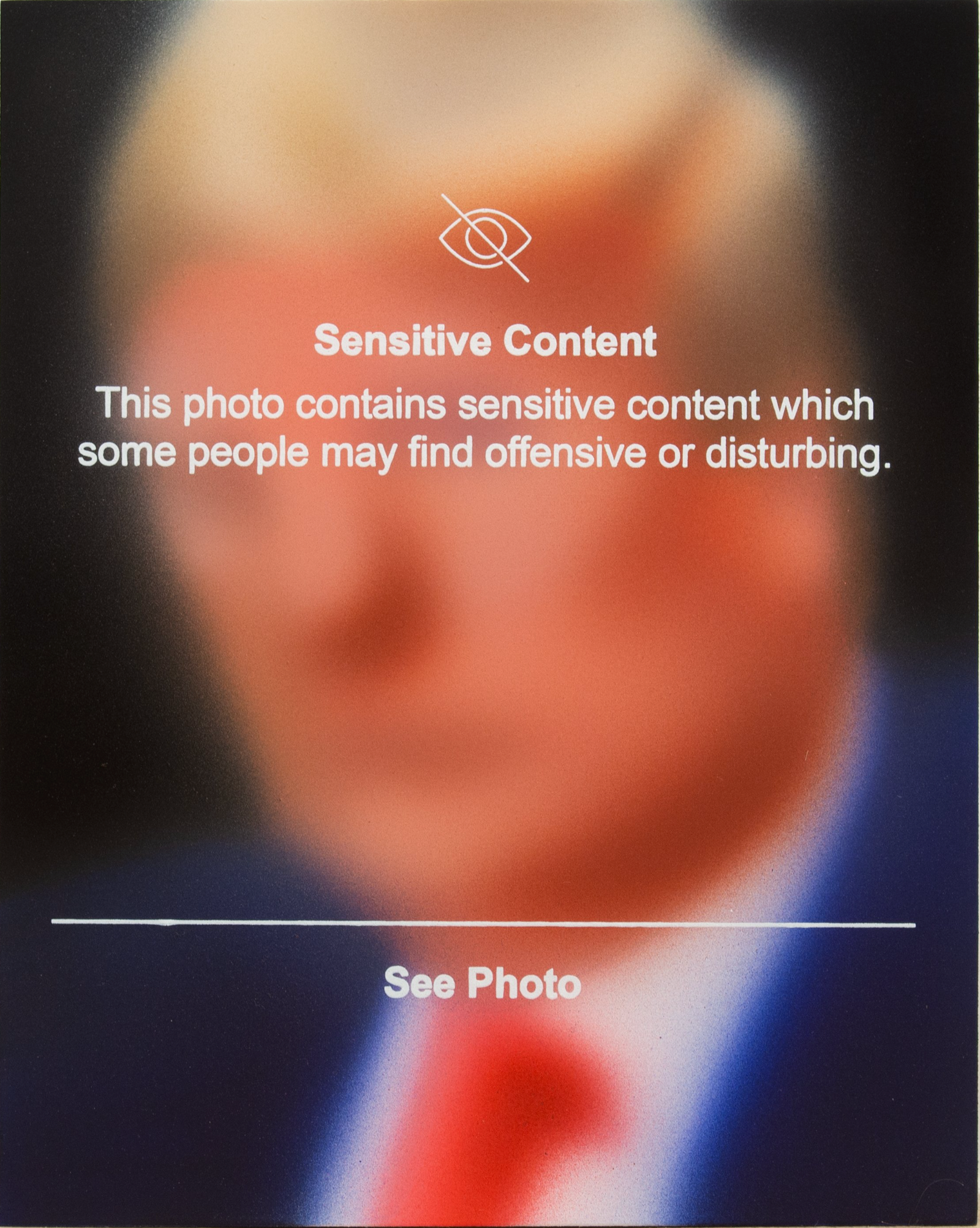 Sensitive Content (Trump Vote) by Mauro C Martinez, a limited edition giclée print on watercolour white 300gsm paper with cut edges from 2020